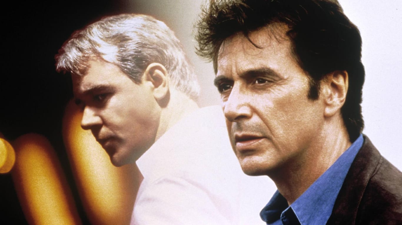 Russell Crowe und Al Pacino in Michael Manns "Insider": Zwei Männer auf dem Pfad der Gerechtigkeit.