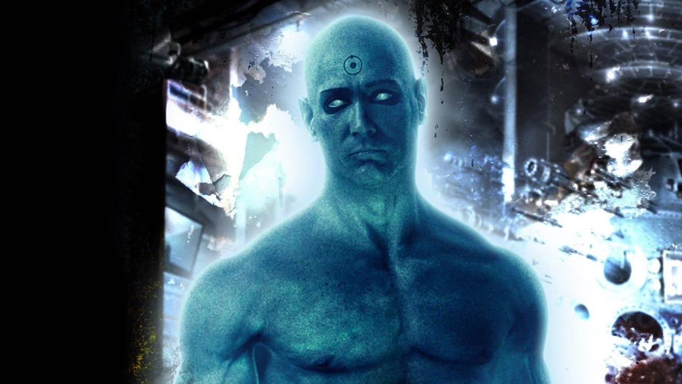 Könnte die ganze Welt vernichten: Dr. Manhattan (Billy Crudup) in "Watchmen".