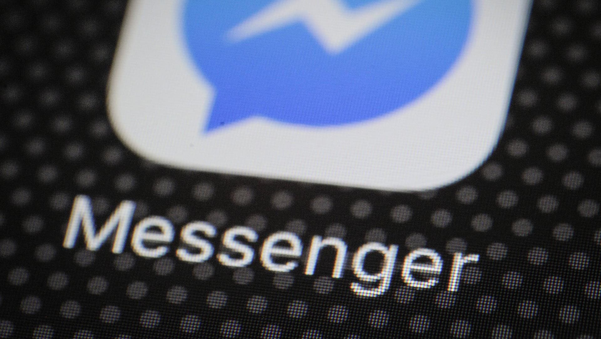 Symbol des Facebook Messenger: Betrug mit Youtube-Links