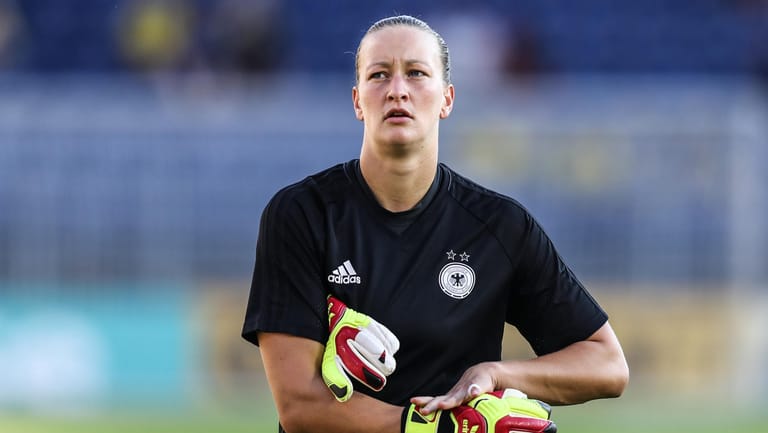 Almuth Schult im DFB-Dress: Die 27-Jährige stand bislang 52 Mal zwischen den Pfosten der Frauen-Nationalmannschaft.