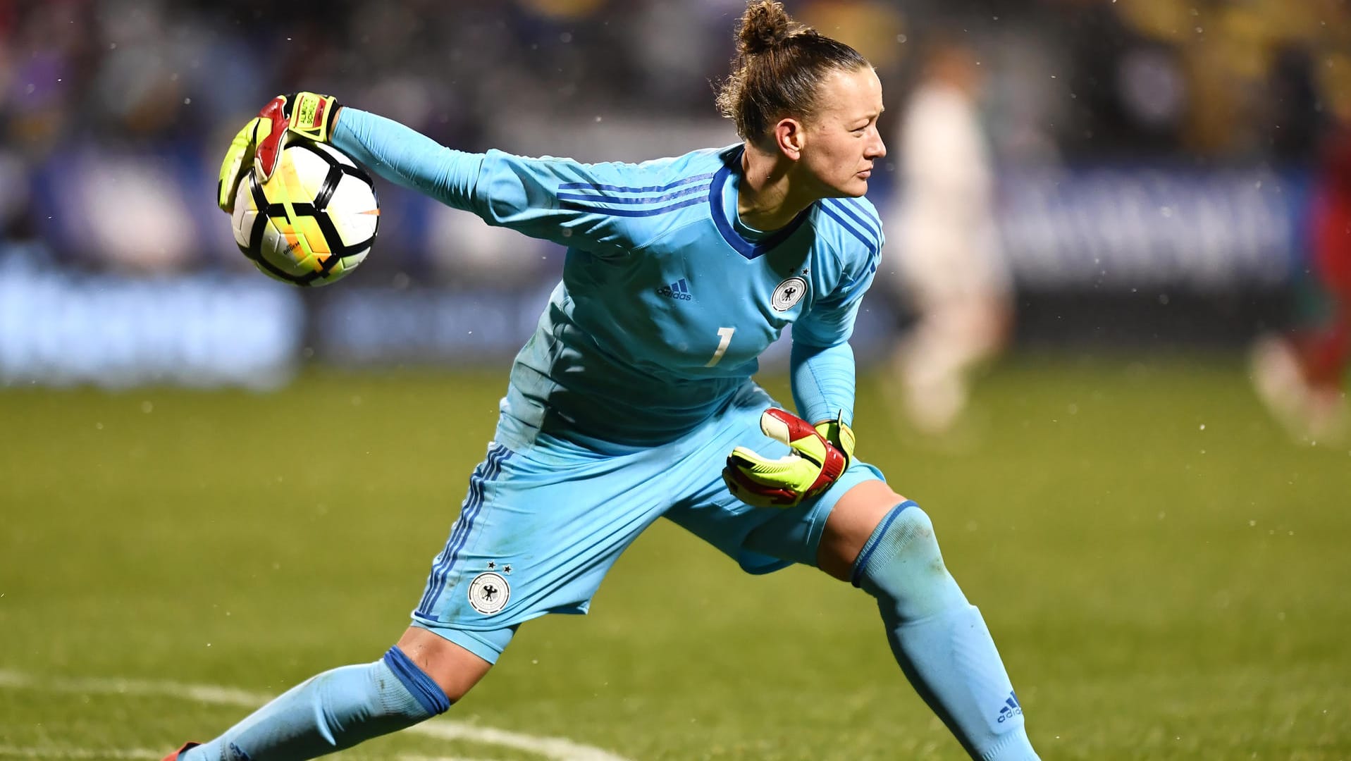 Almuth Schult beim SheBelieves Cup im März: Für Deutschland gab es zwei Niederlagen und ein Remis. Danach musste Trainer Steffi Jones gehen.