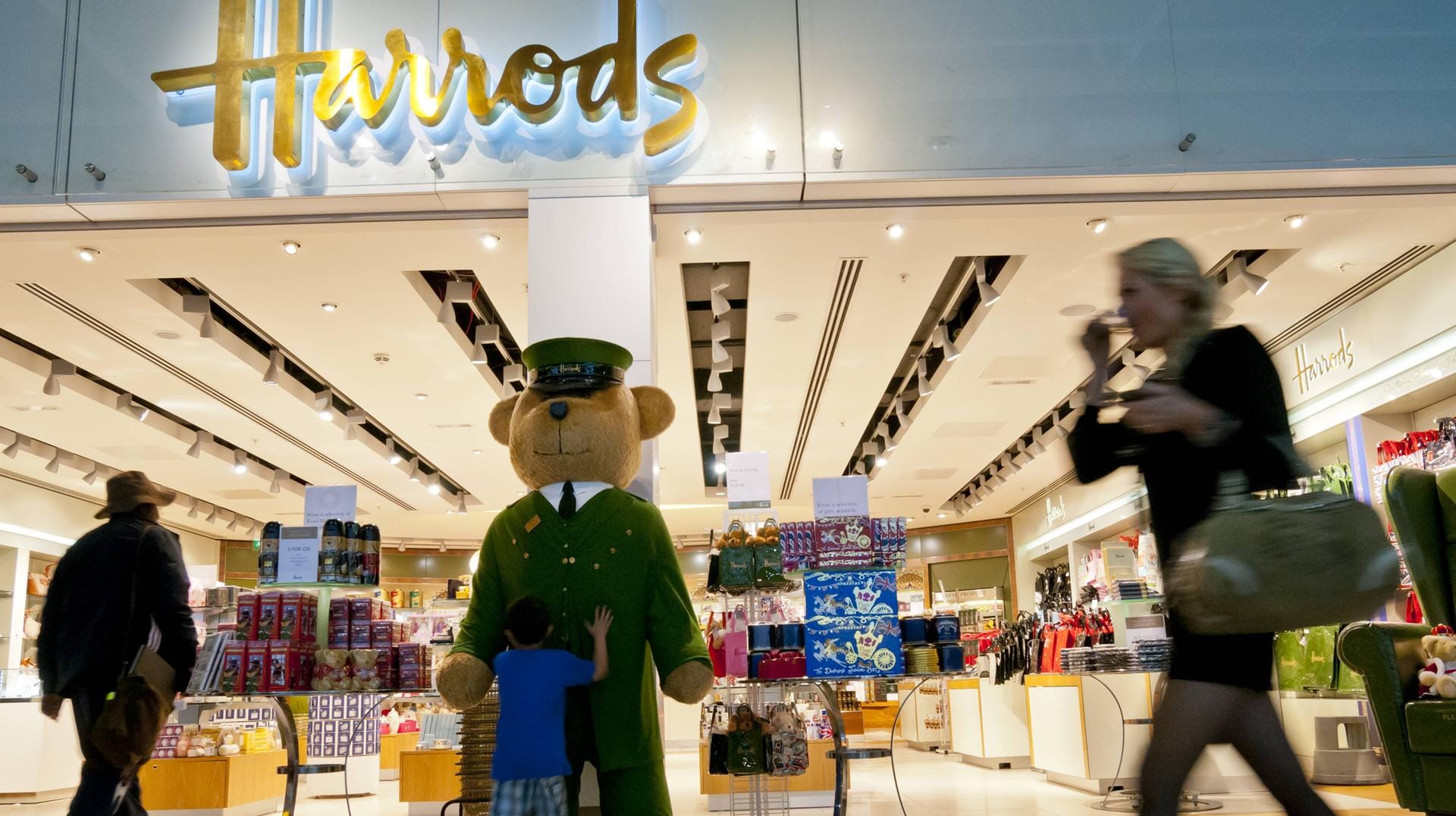 Shopping bei Harrods: Möglich am Londoner Flughafen Heathrow.