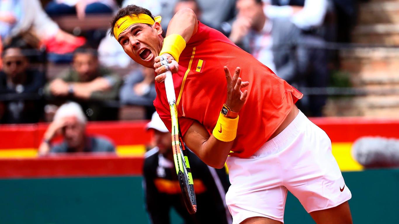 Rafael Nadal im Match gegen Philipp Kohlschreiber.