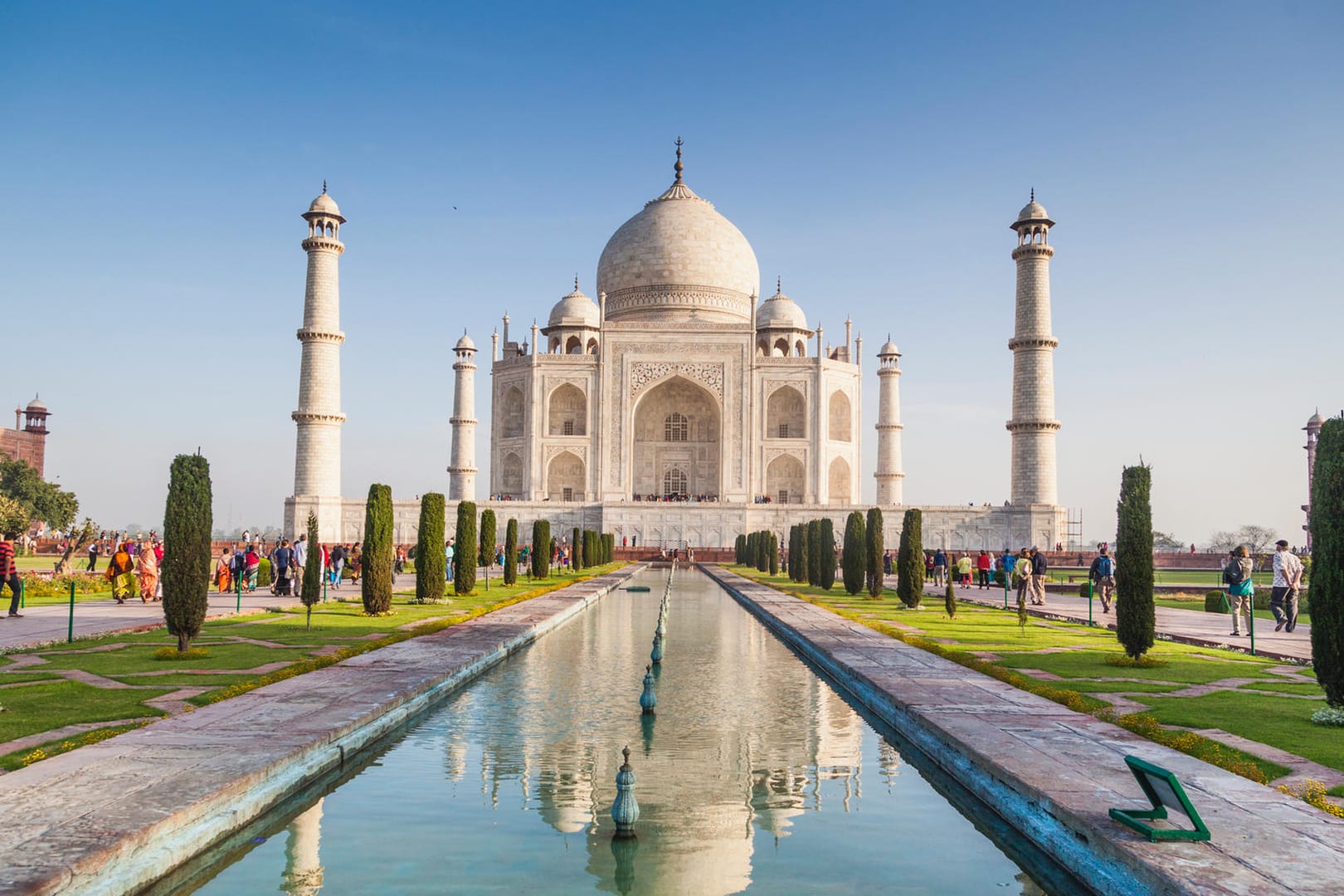 Blick auf Taj Mahal