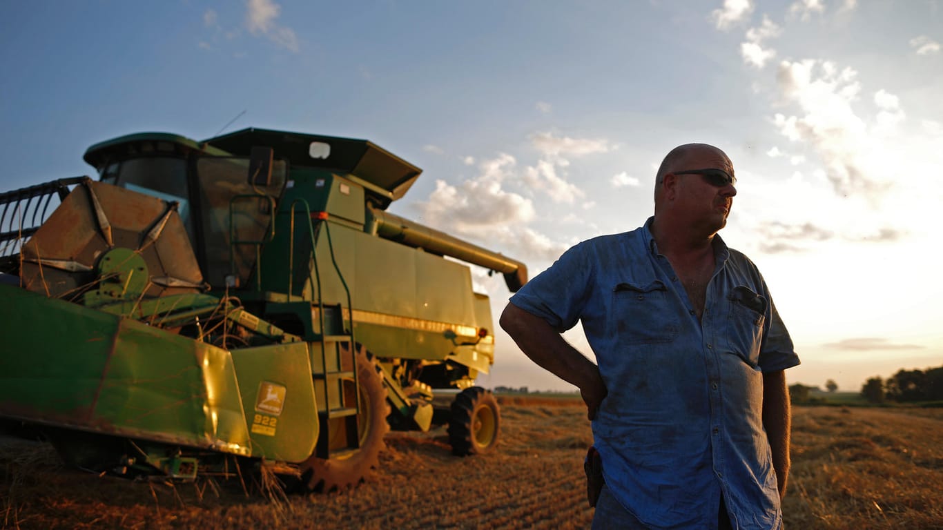 Getreidefarmer im US-Bundesstaat Illinois: "Ich weiß nicht, ob ihm bewusst ist, wie sehr er der Landwirtschaft schadet."
