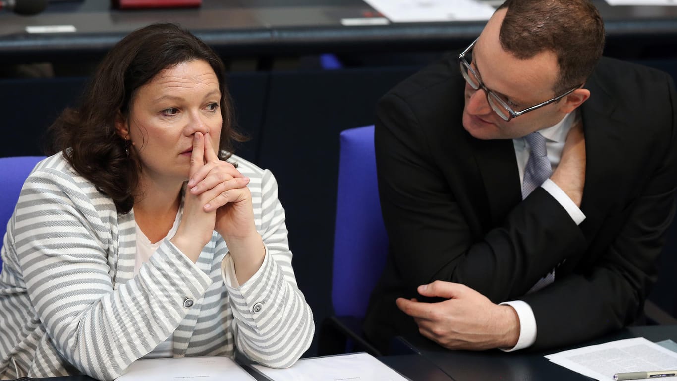 SPD-Fraktionsvorsitzende Andrea Nahles: "Es geht Kollegen wie Herrn Spahn oder Herrn Seehofer viel zu sehr um Eigenprofilierung."