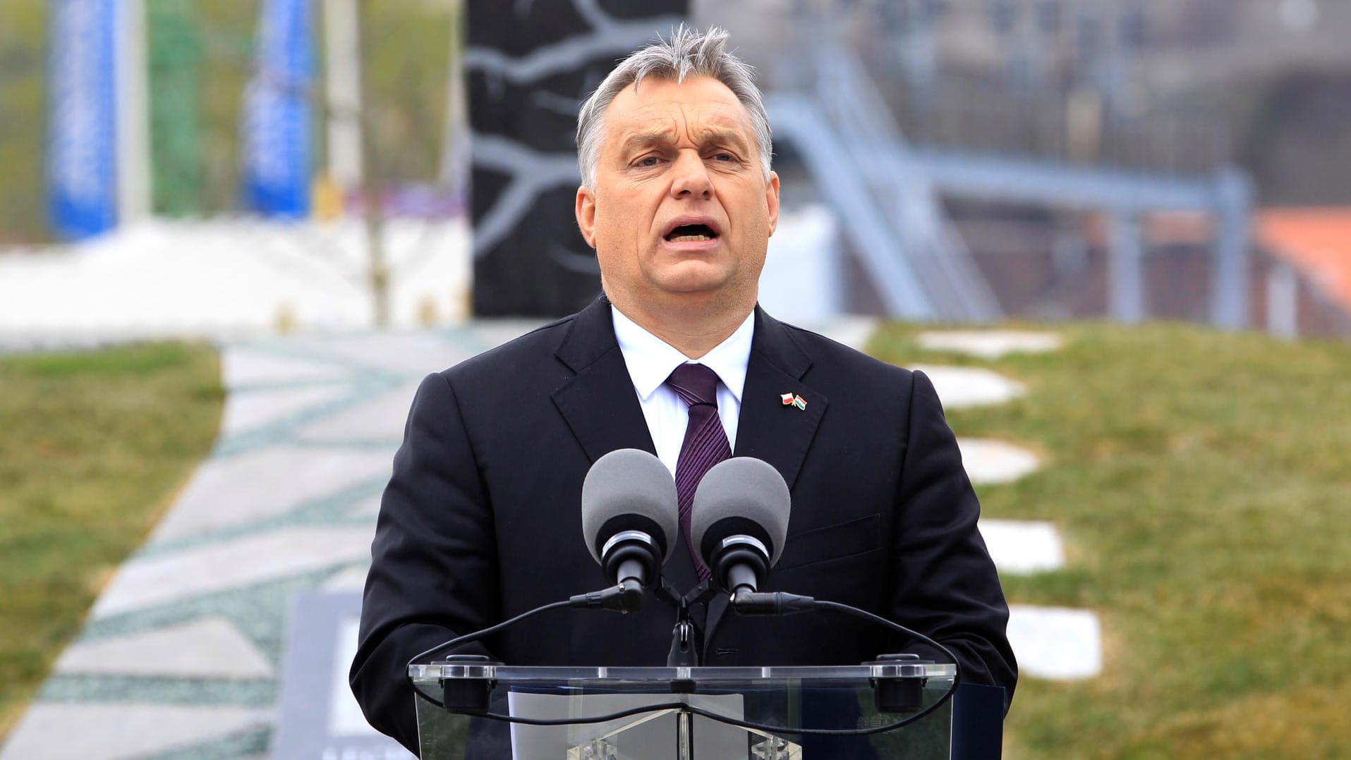 Viktor Orban bei einer Rede in Budapest: Unter seiner Regierung haben es Nichtregierungsorganisationen in Ungarn schwer.