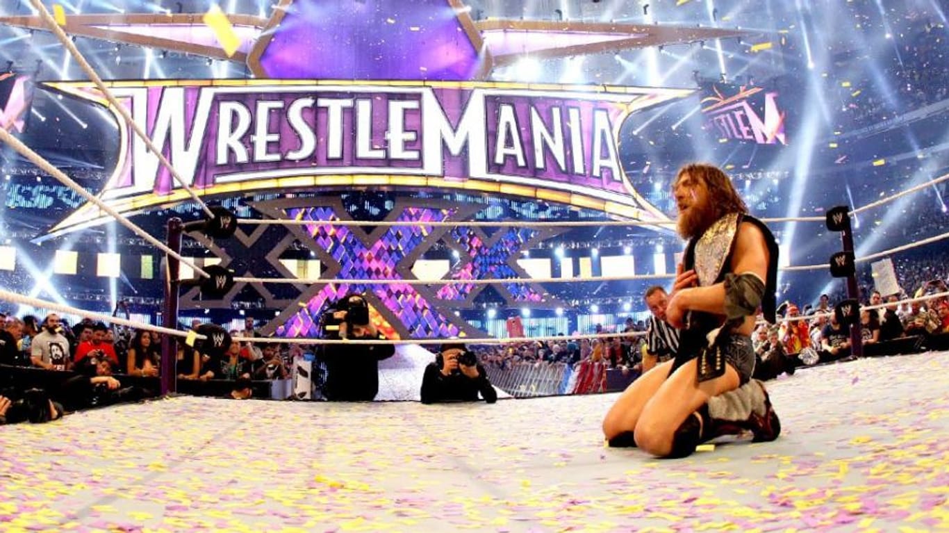 Erleichtert: Daniel Bryan nach dem Sieg bei WrestleMania 30.