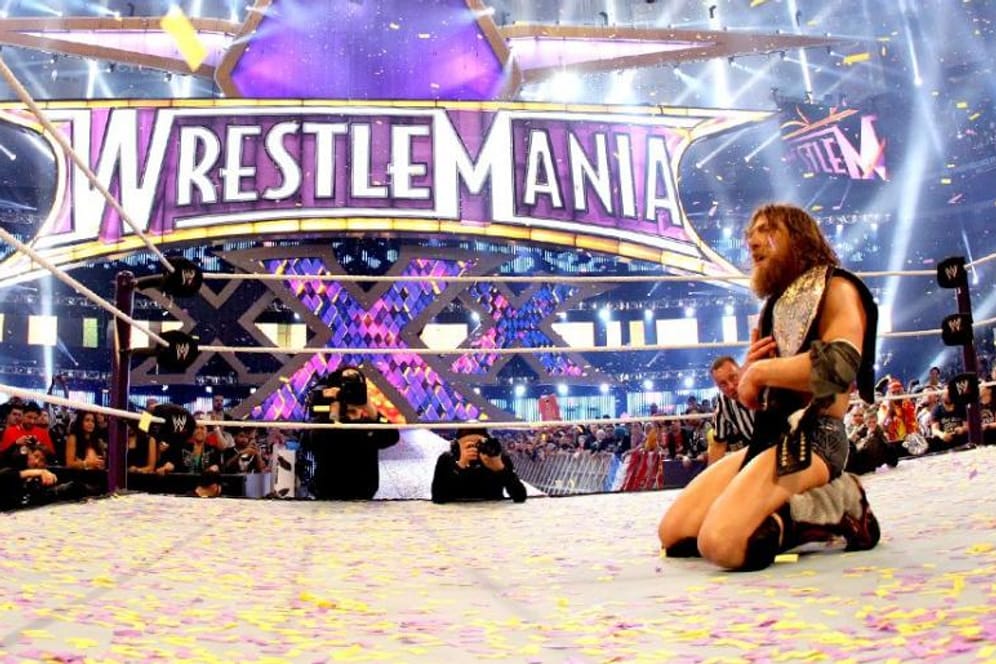 Erleichtert: Daniel Bryan nach dem Sieg bei WrestleMania 30.