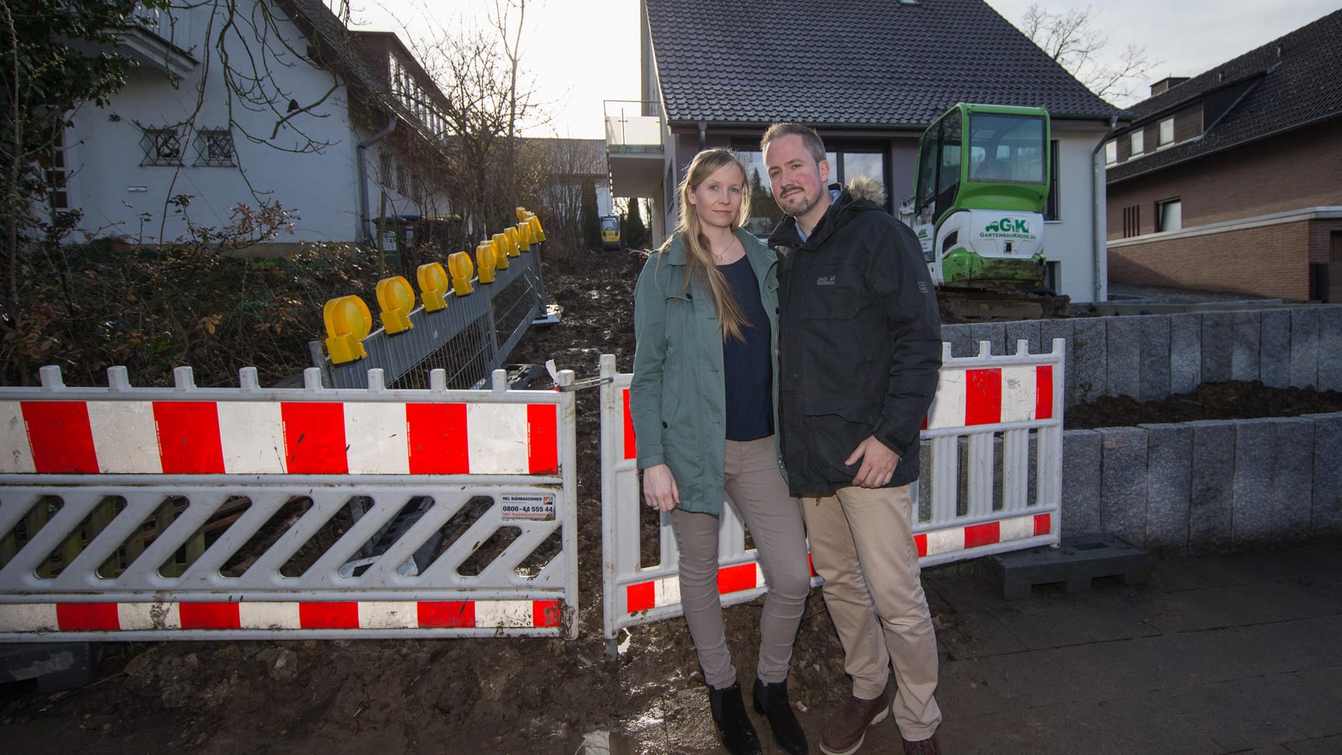 Fliegerbombe im Garten einer Paderborner Familie: Für die Entschärfung müssen die mehr als 26.000 Anwohner in einem eineinhalb Kilometer großen Radius um den Fundort nahe der Universität ihre Häuser verlassen.