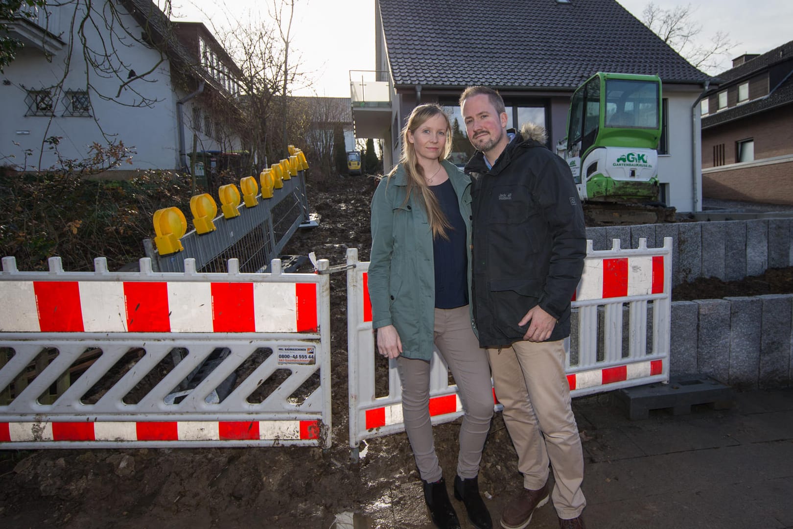 Fliegerbombe im Garten einer Paderborner Familie: Für die Entschärfung müssen die mehr als 26.000 Anwohner in einem eineinhalb Kilometer großen Radius um den Fundort nahe der Universität ihre Häuser verlassen.