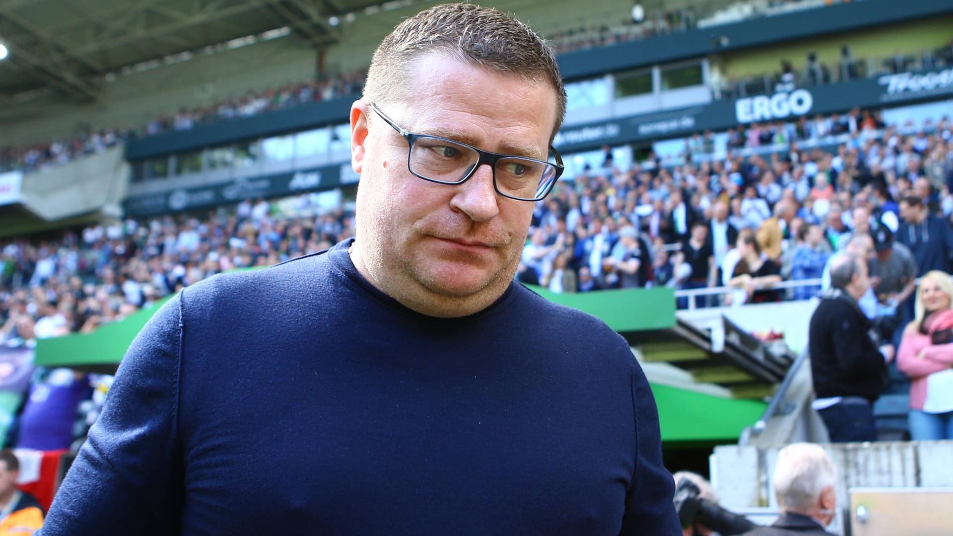 Sauer: Max Eberl während des Spiels gegen Hertha BSC.
