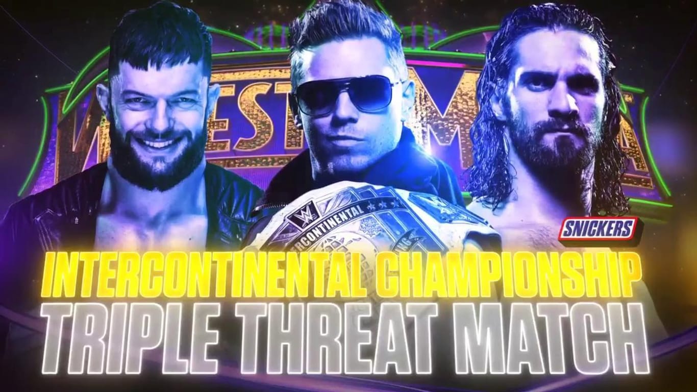 Das Triple-Threat-Match um den Intercontinental Title.