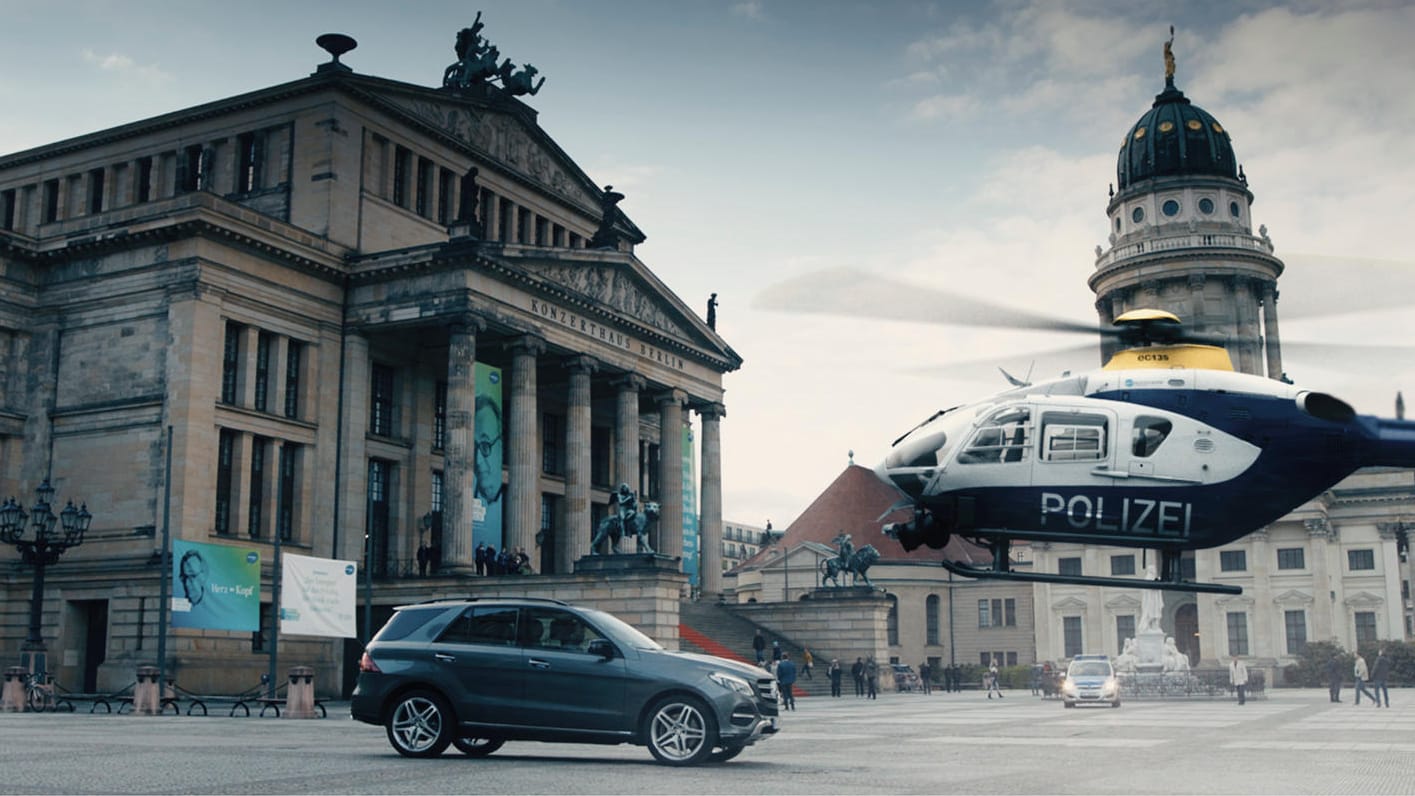 Gendarmenmarkt: Hier findet nach einer rasanten Fahrt durch Berlin der Showdown statt.