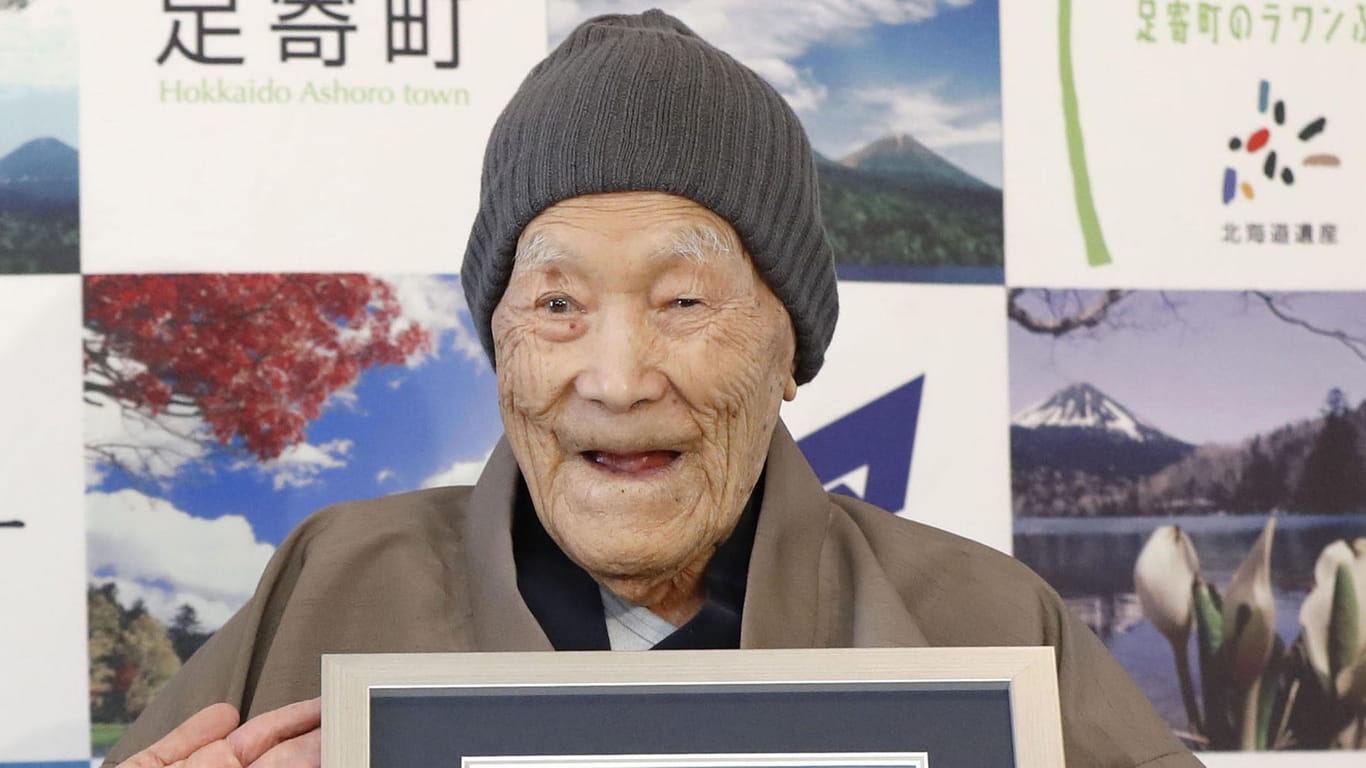 Masazo Nonaka: Er gilt derzeit mit 112 Jahren als der älteste Mann der Welt.