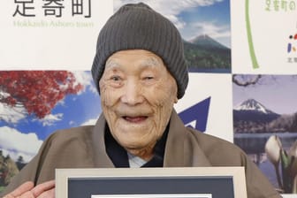 Masazo Nonaka: Er gilt derzeit mit 112 Jahren als der älteste Mann der Welt.