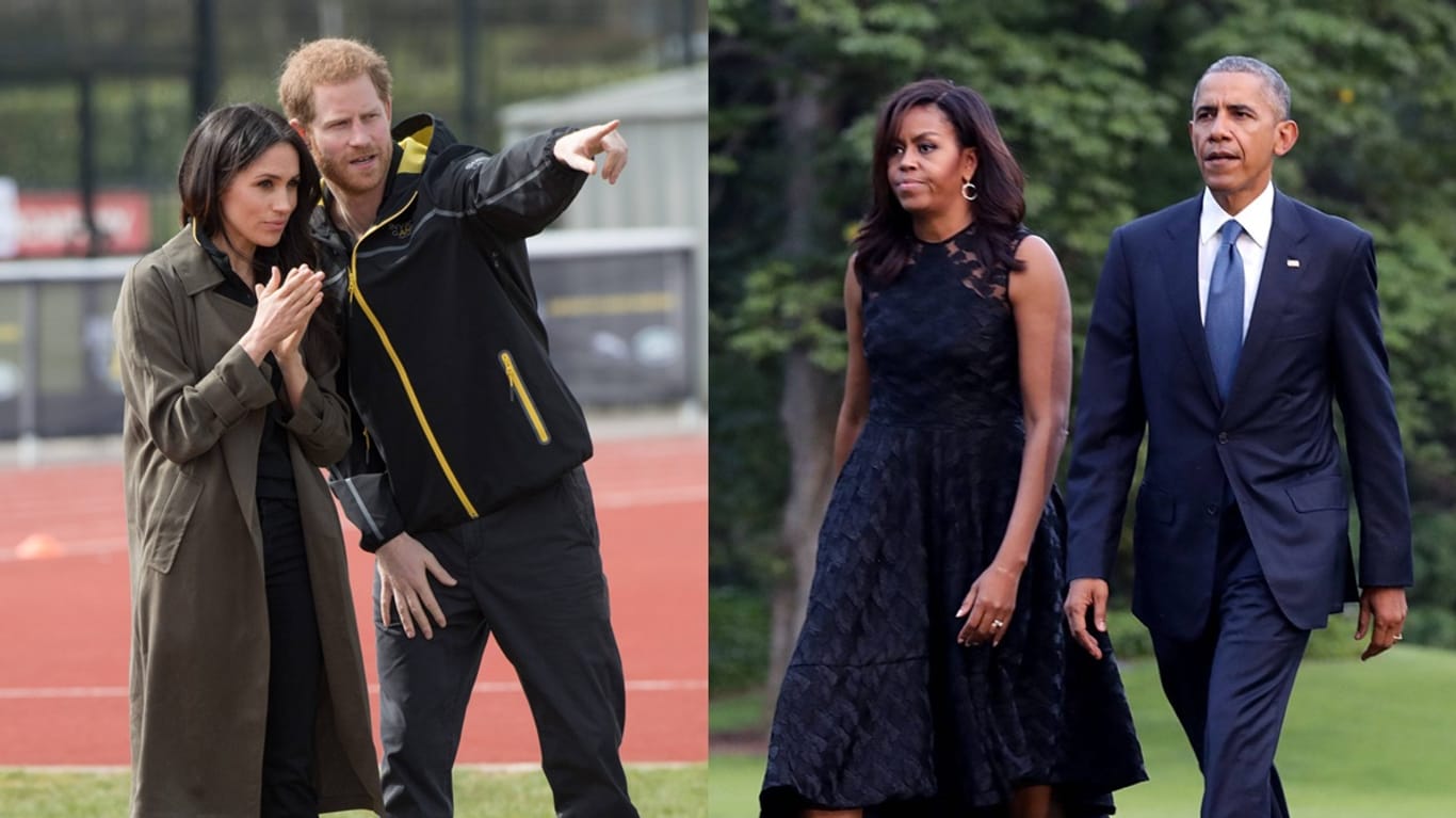 Keine Einladung für die Obamas: Meghan und Harry laden Michelle und Barack nicht zur Hochzeit ein.