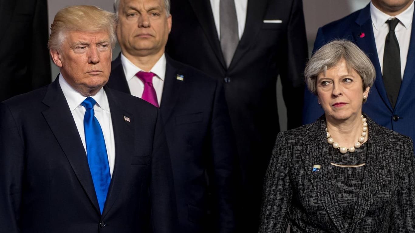 Weitere enttäuschte Gesichter: Auch Donald Trump und Theresa May haben keine Einladung bekommen.