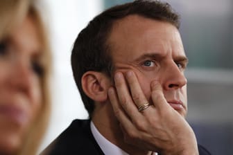 Emmanuel Macron: Der französische Präsident hat einen Militärangriff auf syrische Chemiefabriken ins Gespräch gebracht.