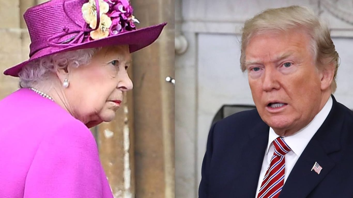 Ärger wegen Wiese: Die Queen ist auf Trump nicht gut zu sprechen.