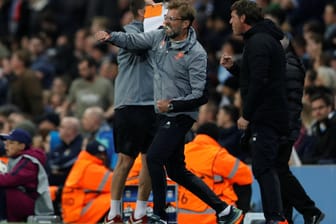 Emotionaler Ausbruch: Liverpool-Coach Jürgen Klopp war nach dem Ausgleichstreffer in Manchester kaum zu halten.