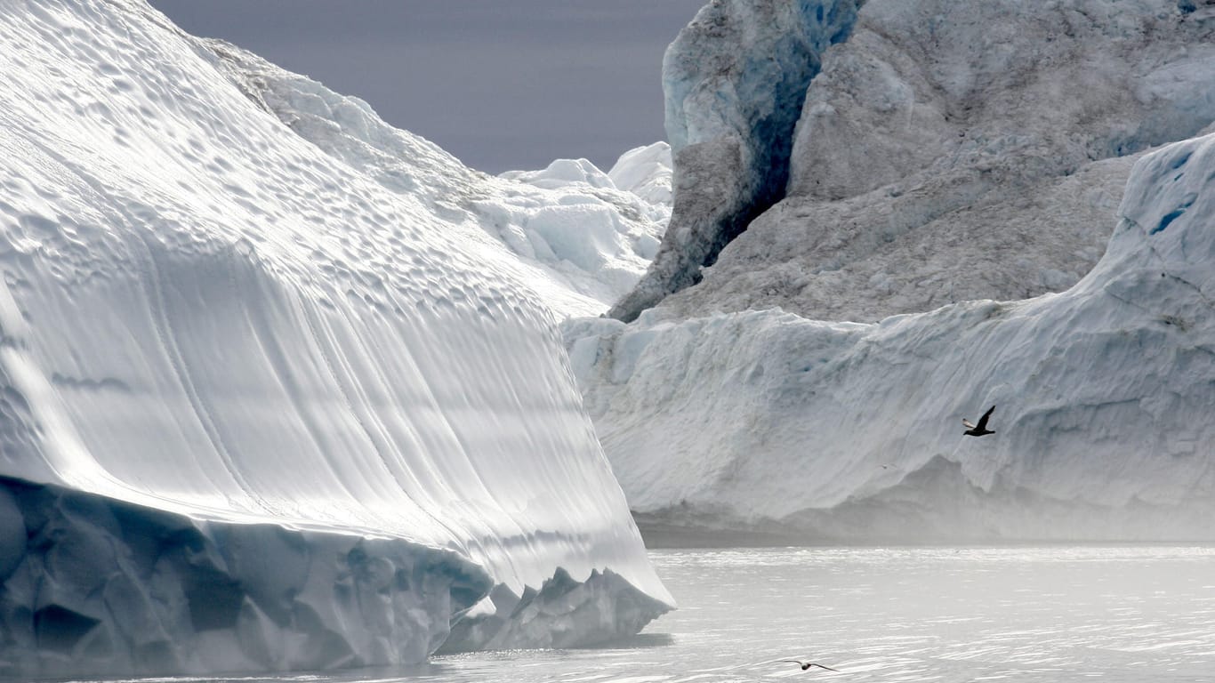 Eis in Grönland: Durch das Kälterwerden des Atlantiks wird es in Europa wärmer.