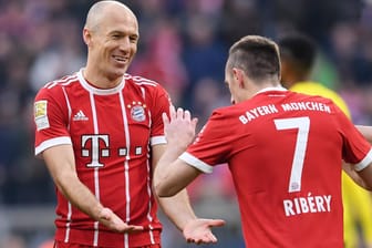 Arjen Robben (li.) und Franck Ribéry spielen seit 2009 zusammen beim FC Bayern.