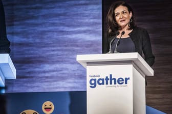 Sheryl Sandberg auf einer Facebook-Konferenz Ende Januar: Schadensbegrenzung ist gefragt