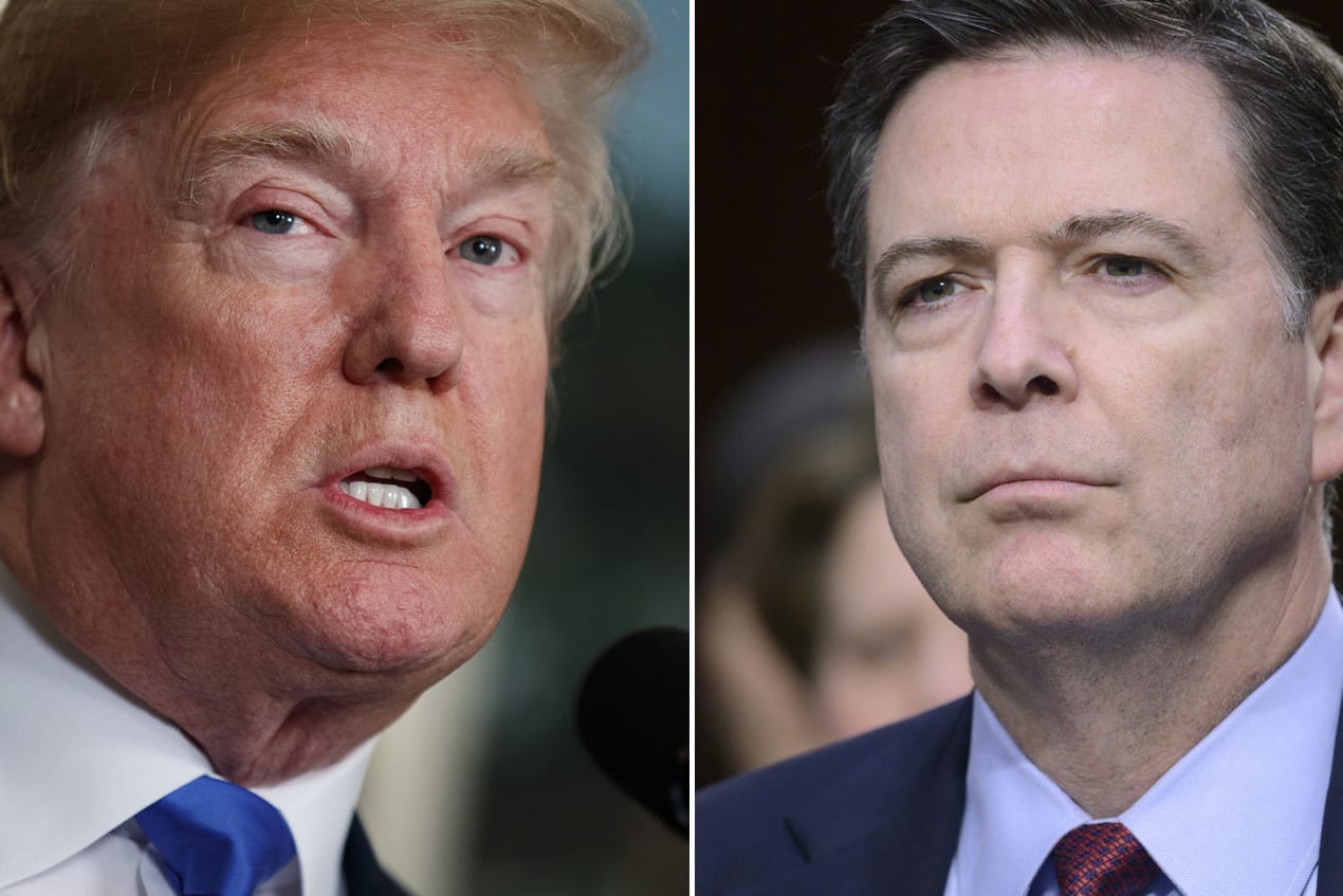James Comey gegen Donald Trump: In seinem Buch rechnet der Ex-FBI-Chef rechnet mit dem US-Präsidenten ab.
