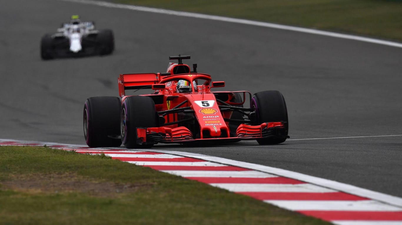 Sebastian Vettel: Der deutsche Ferrari-Pilot stellte im Qualifying in China einen neuen Streckenrekord auf.