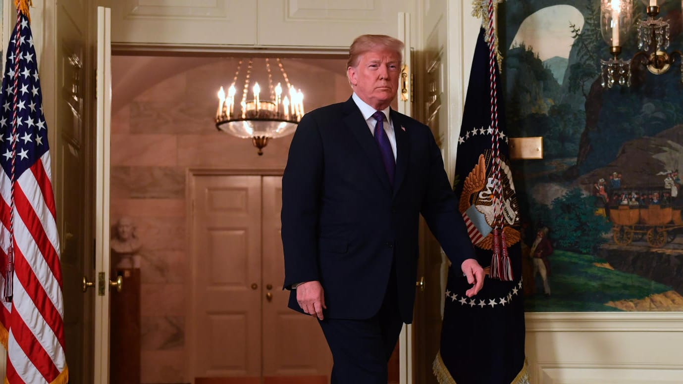 Donald Trump im Weißen Haus: Der US-Präsident ließ Ziele in Syrien bombardieren. Donald Trump im Weißen Haus: Der US-Präsident ließ Ziele in Syrien bombardieren.