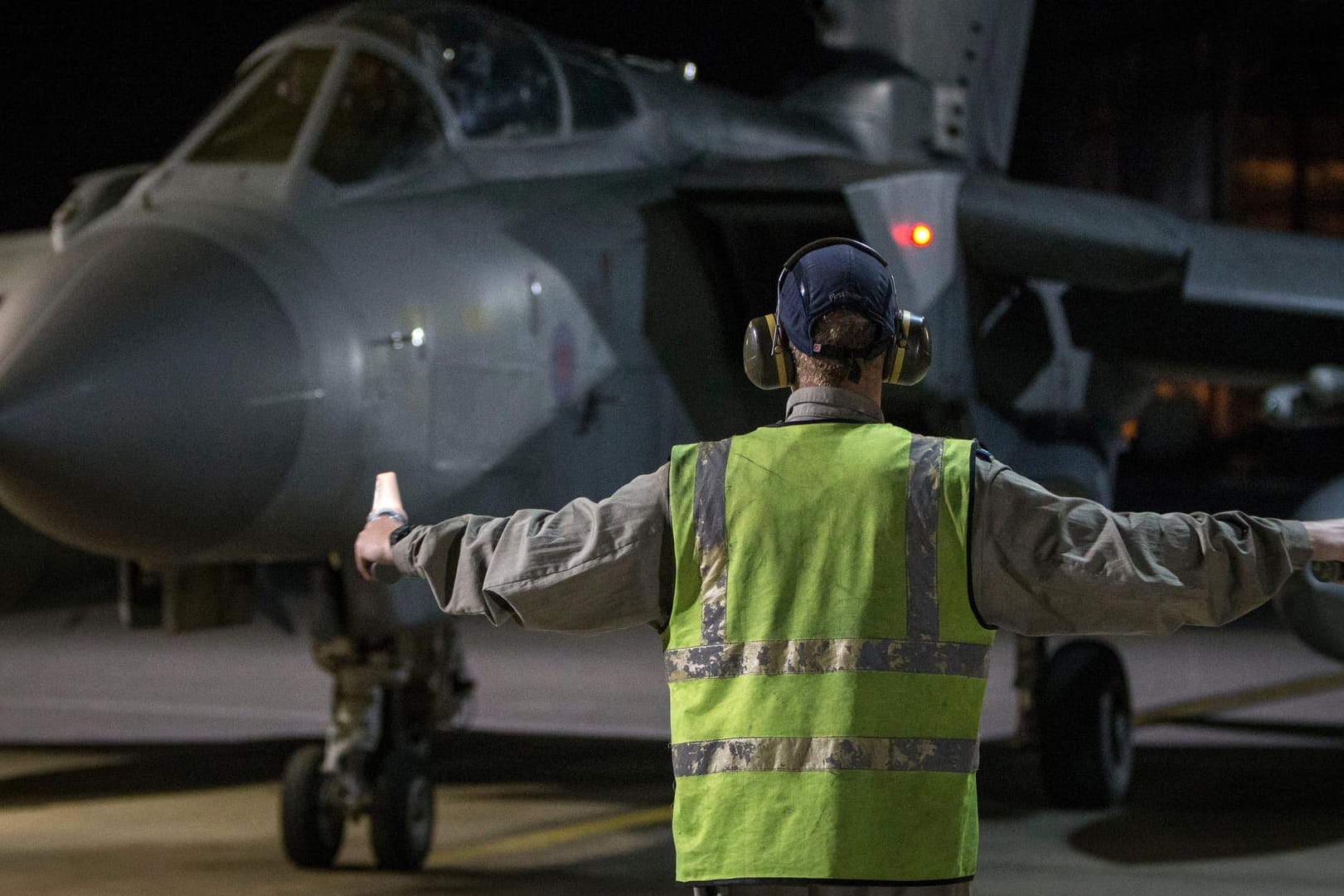 Ein Tornado-Kampfflugzeug: Jets dieses Typs der britischen Royal Air Force sollen beim Militärschlag in Syrien beteiligt gewesen sein.