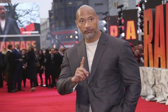 Dwayne "The Rock" Johnson bei der Europapremiere von "Rampage" in London.