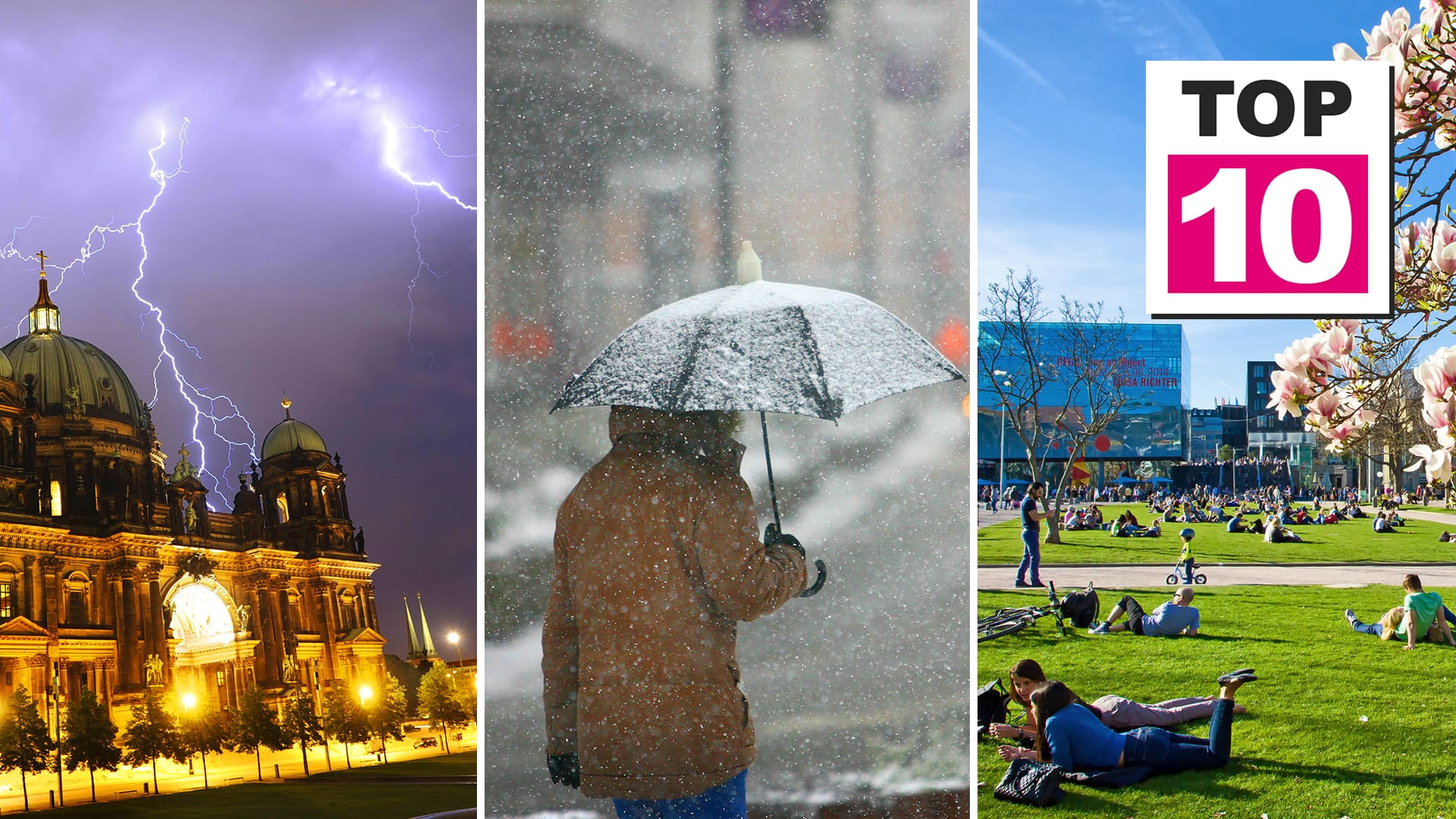 Gewitter, Schnee und Sonne: Der April hat alles im Gepäck.