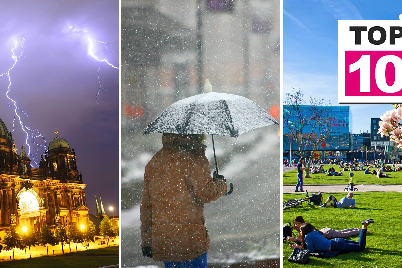 Gewitter, Schnee und Sonne: Der April hat alles im Gepäck.