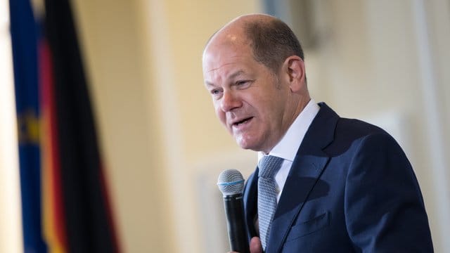 Olaf Scholz am Dienstag bei einer Pressekonferenz in Berlin. Olaf Scholz am Dienstag bei einer Pressekonferenz in Berlin.