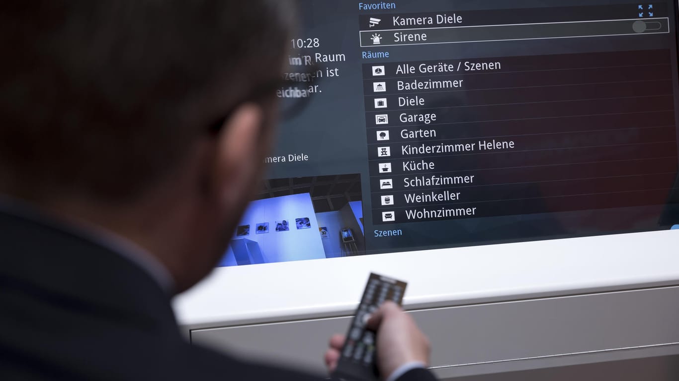 Menü auf einem Bildschirm: In Deutschland nutzt jeder Sechste Smart Home-Angebote.