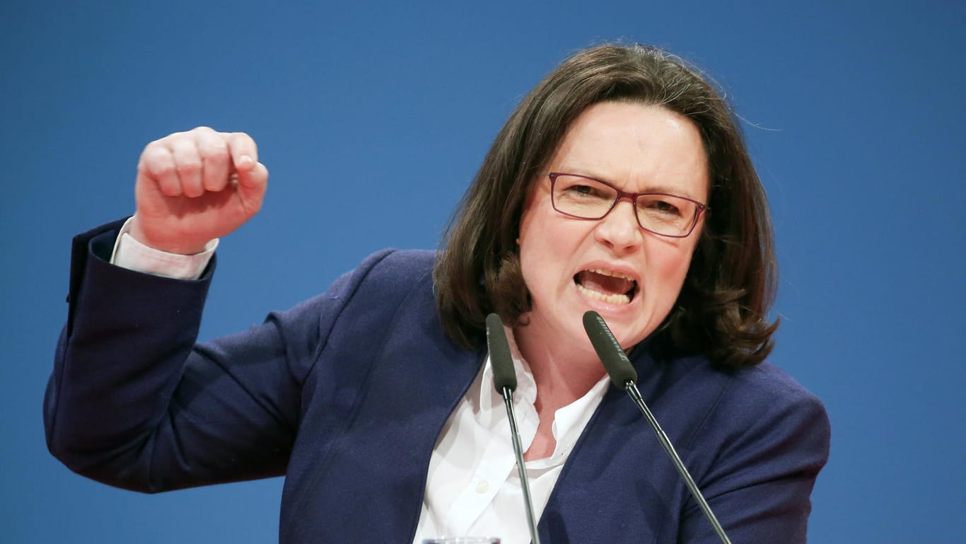 Andrea Nahles (Archiv): Wird sie die erste Frau an der Spitze der SPD nach fast 155 Jahren Parteigeschichte?