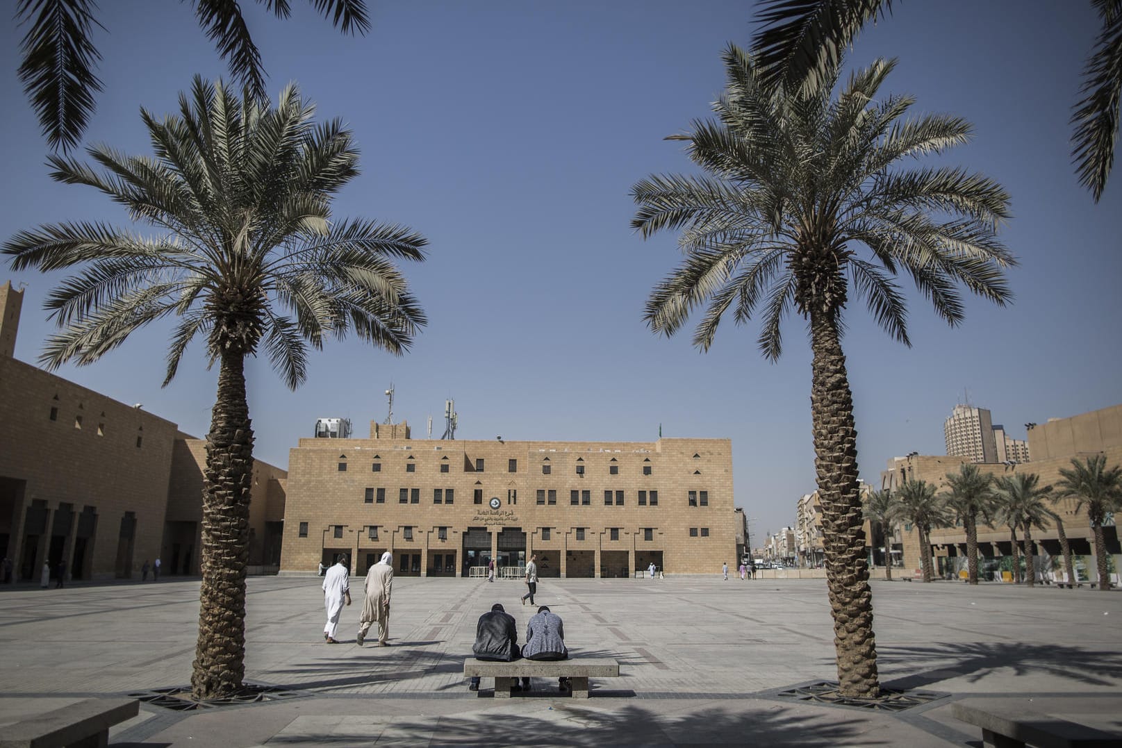 Al-Safah-Platz in Riad: Die Polizei hat im Zentrum der saudischen Hauptstadt eine "kleine, ferngesteuerte" Drohne abgeschossen.