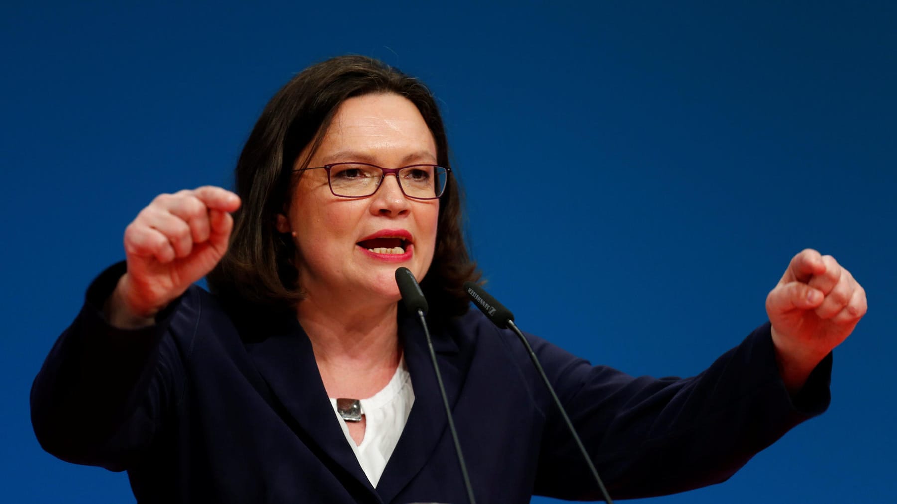 Nahles: Am stärksten war ihre Rede, als sie ihre Geschichte erzählte.