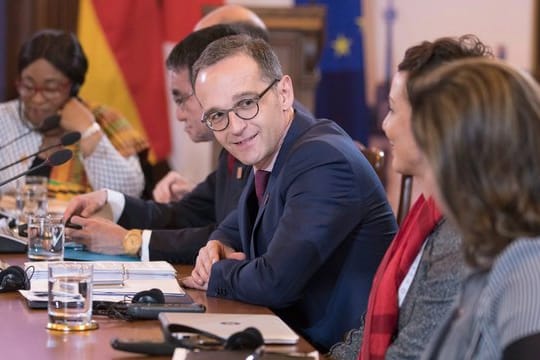 Bundesaußenminister Heiko Maas nimmt an einer Sitzung am Rande des G7-Außenministertreffens in Toronto teil.