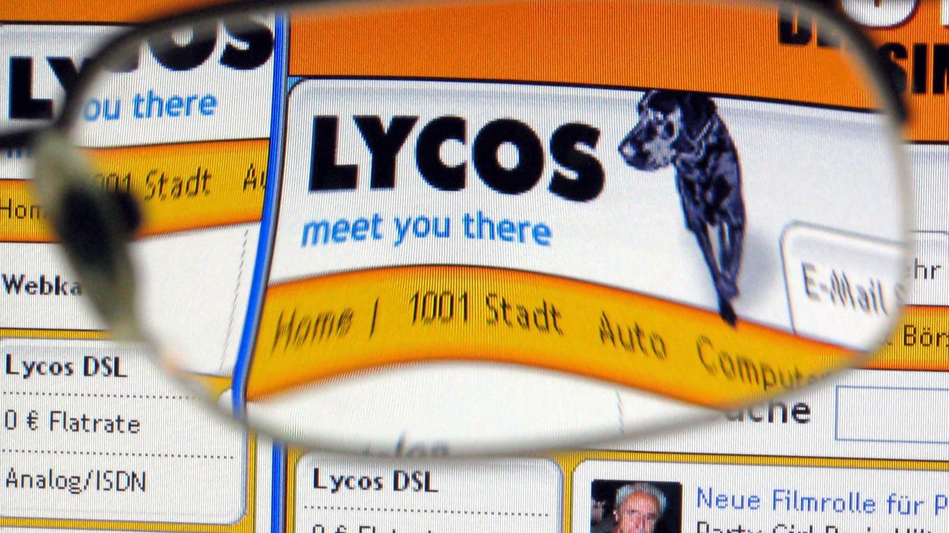 Das Logo des Internetdienstleisters Lycos Europe: Viele Nutzer verbanden den Freemail-Dienst mit dem schwarzen Labrador.