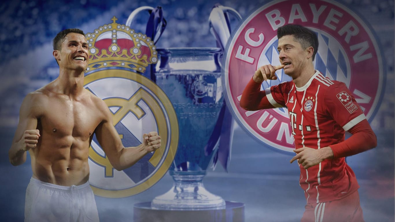 Knallerduell im Halbfinale: Bayern München trifft auf Titelverteidiger Real Madrid.