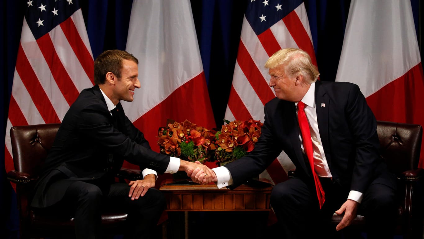 Macron und Trump im September 2017 in New York: Schau mir in die Augen!