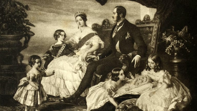 Sie bestand darauf, dass der Name weitergegeben wird: Königin Victoria mit ihrer Familie.