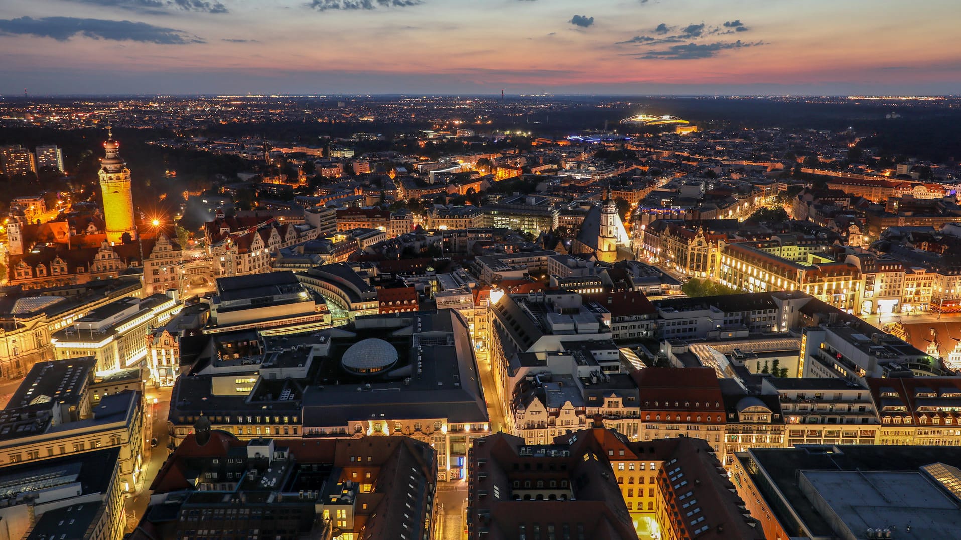 Die Innenstadt von Leipzig: Die Stadt in Sachsen hat laut Bundesinstitut für Bauforschung den höchsten Zuwachs an Neubürgern.