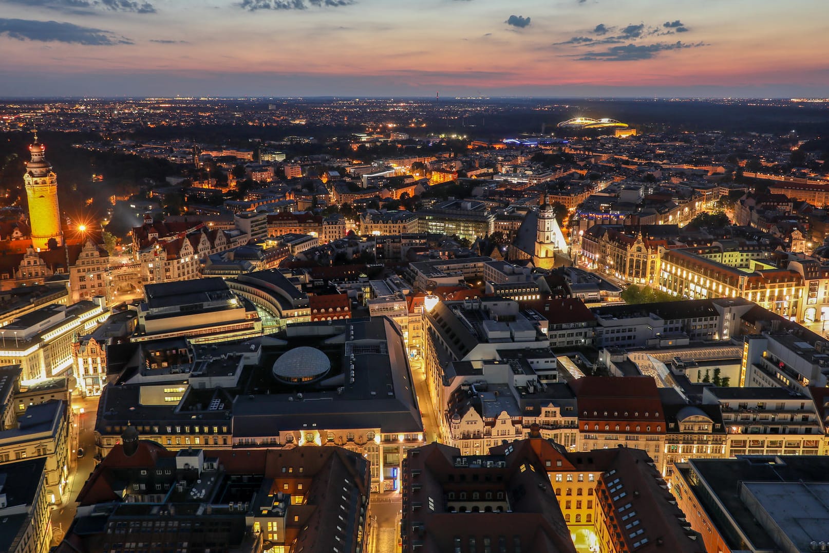 Die Innenstadt von Leipzig: Die Stadt in Sachsen hat laut Bundesinstitut für Bauforschung den höchsten Zuwachs an Neubürgern.