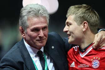 Holten 2013 zusammen das Triple: Jupp Heynckes (l.) und Toni Kroos.