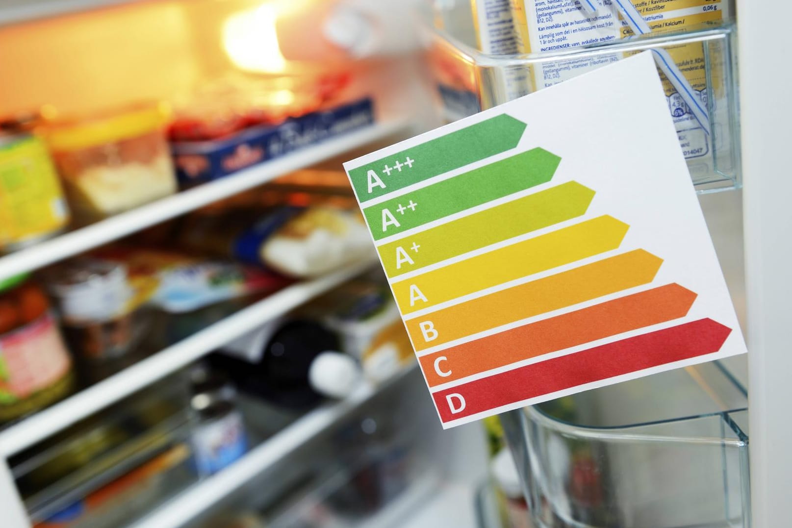 EU-Energielabel am Kühlschrank