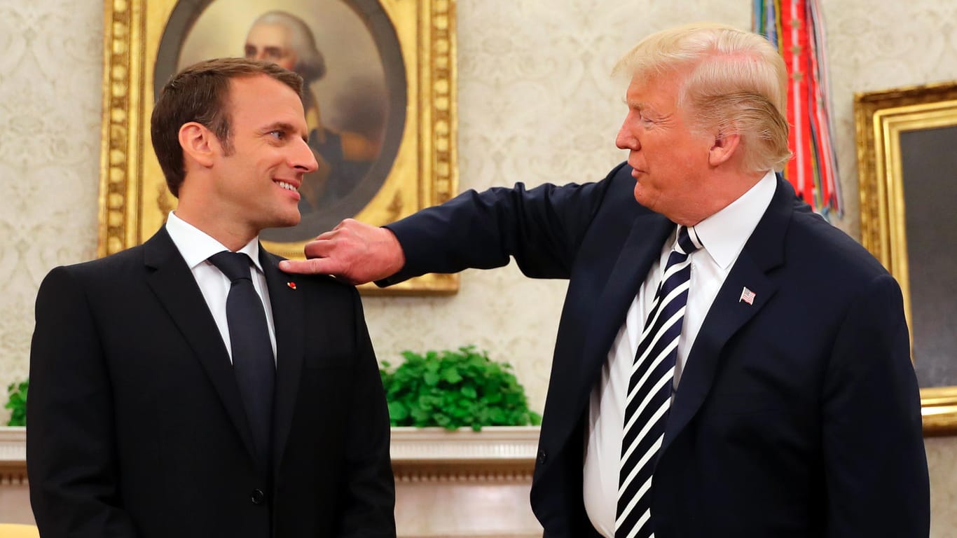 Zweiter Akt: Trump will Macron von Schuppen befreien, sagt er